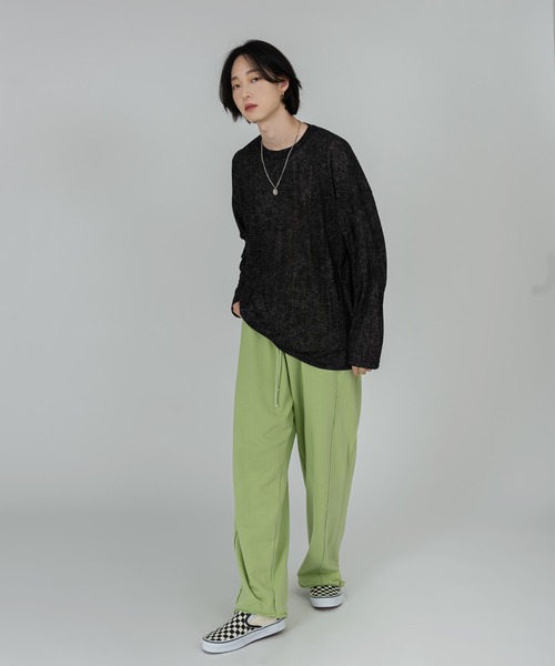 FOLLOWIN（フォロウィン）の「【UNISEX】アイスダメージウォッシング長袖Tシャツ（Tシャツ/カットソー・レディース・ホワイト/ブラック・FREE）」の12枚目の写真