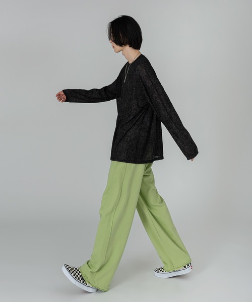 FOLLOWIN（フォロウィン）の「【UNISEX】アイスダメージウォッシング長袖Tシャツ（Tシャツ/カットソー・レディース・ホワイト/ブラック・FREE）」の17枚目の写真