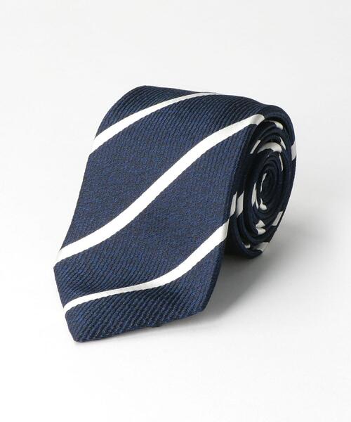 green label relaxing(グリーンレーベルリラクシング)の「<green label relaxing>VIN/TWL 8.0cm ストライプ ネクタイ(ネクタイ・メンズ・ワインレッド/ネイビー/ダークグリーン/ロイヤルブルー・FREE)」の4枚目の写真