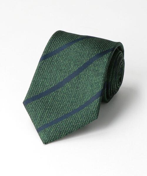 green label relaxing(グリーンレーベルリラクシング)の「<green label relaxing>VIN/TWL 8.0cm ストライプ ネクタイ(ネクタイ・メンズ・ワインレッド/ネイビー/ダークグリーン/ロイヤルブルー・FREE)」の2枚目の写真