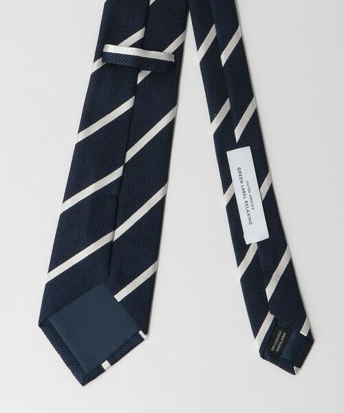 green label relaxing(グリーンレーベルリラクシング)の「<green label relaxing>VIN/TWL 8.0cm ストライプ ネクタイ(ネクタイ・メンズ・ワインレッド/ネイビー/ダークグリーン/ロイヤルブルー・FREE)」の5枚目の写真