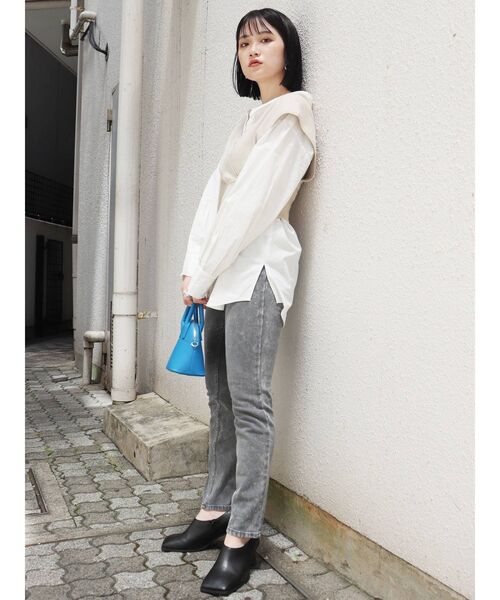 MURUA（ムルーア）の「ハイウエストスキニー（デニムパンツ・レディース・ブラック/ブラウン・0/1/2）」の7枚目の写真