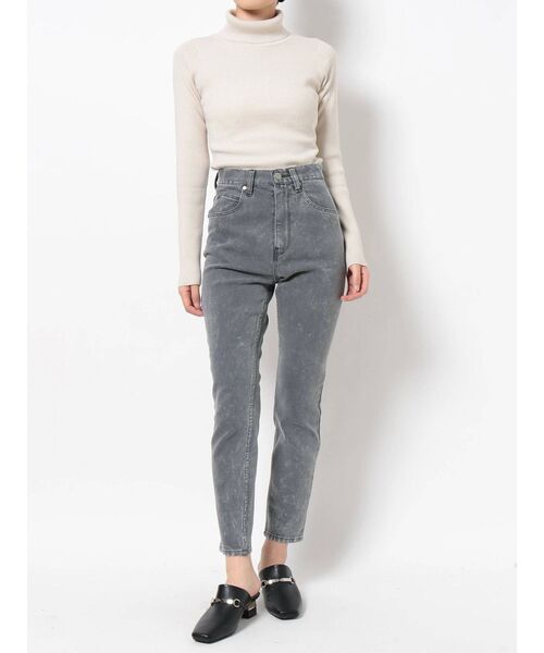 MURUA（ムルーア）の「ハイウエストスキニー（デニムパンツ・レディース・ブラック/ブラウン・0/1/2）」の5枚目の写真