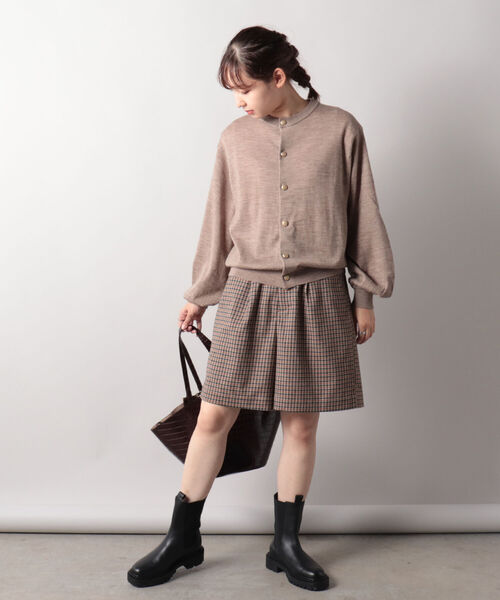 ORCIVAL（オーシバル）の「【WEB限定】【ORCIVAL/オーシバル】メタルボタンカーディガン #RC-4333（カーディガン/ボレロ・レディース・ベージュ/ボルドー/ダークネイビー・1）」の7枚目の写真