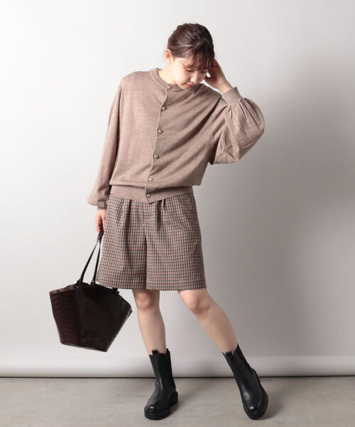 ORCIVAL（オーシバル）の「【WEB限定】【ORCIVAL/オーシバル】メタルボタンカーディガン #RC-4333（カーディガン/ボレロ・レディース・ベージュ/ボルドー/ダークネイビー・1）」の14枚目の写真