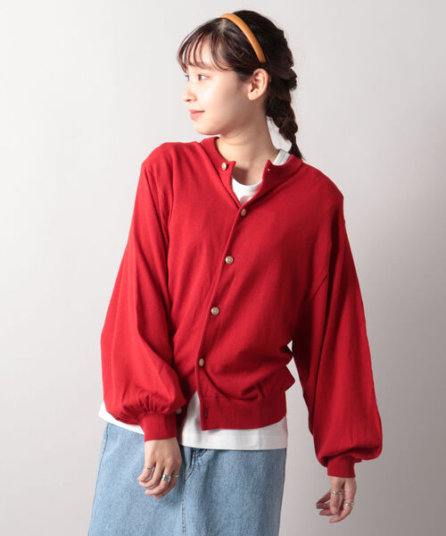 ORCIVAL（オーシバル）の「【WEB限定】【ORCIVAL/オーシバル】メタルボタンカーディガン #RC-4333（カーディガン/ボレロ・レディース・ベージュ/ボルドー/ダークネイビー・1）」の15枚目の写真