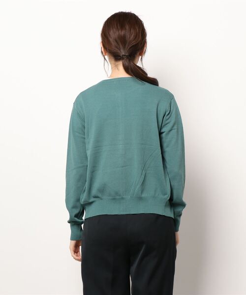 Te chichi（テチチ）の「クルーネックカーディガン（カーディガン/ボレロ・レディース・ブラック/ブラウン/グリーン/キャメル・ﾌﾘ-）」の6枚目の写真