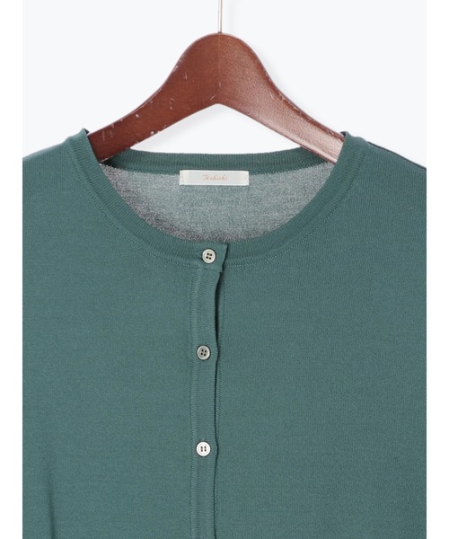 Te chichi（テチチ）の「クルーネックカーディガン（カーディガン/ボレロ・レディース・ブラック/ブラウン/グリーン/キャメル・ﾌﾘ-）」の19枚目の写真