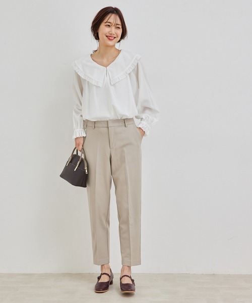 ROPE' PICNIC(ロペピクニック)の「【新色追加】【らくぽか】中空糸テーパードパンツ(その他パンツ・レディース・ブラック/ブラック系その他/ライトグレー/ブラウン/ブラック系その他3/ホワイト系その他・36/38/40)」の20枚目の写真