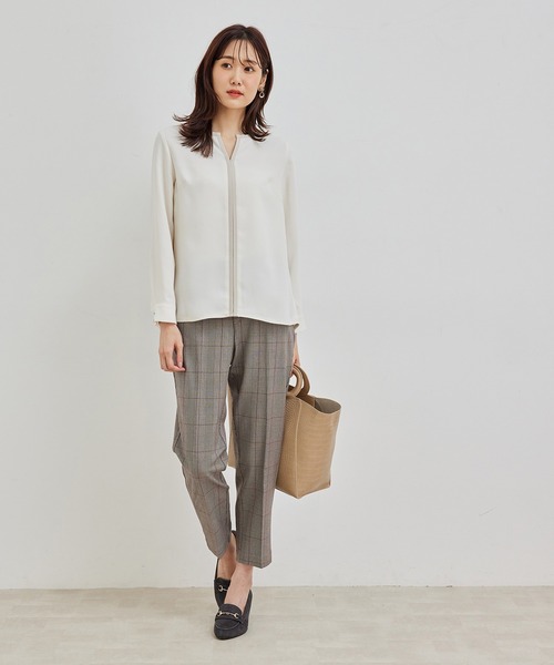 ROPE' PICNIC(ロペピクニック)の「【新色追加】【らくぽか】中空糸テーパードパンツ(その他パンツ・レディース・ブラック/ブラック系その他/ライトグレー/ブラウン/ブラック系その他3/ホワイト系その他・36/38/40)」の22枚目の写真