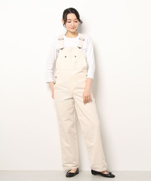leeオーバーオール　オフホワイト　サロペット　未使用 Lee（リー）の「【Lee】DUNGAREES OVER ALL（サロペット