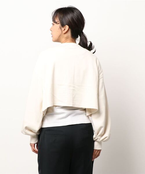 PAGEBOY（ページボーイ）の「ショートウラケカーディガン（カーディガン/ボレロ・レディース・オフホワイト/チャコールグレー/パープル系その他・FREE）」の10枚目の写真