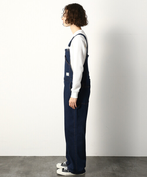 Purple&Yellow(パープルアンドイエロー)の「デニムオーバーオール(サロペット/オーバーオール・メンズ・ワンウォッシュ/ライトインディゴブルー・SMALL/MEDIUM/LARGE)」の13枚目の写真