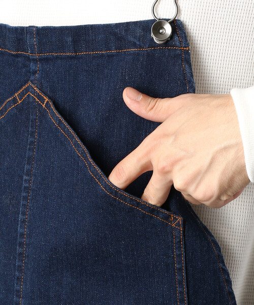 Purple&Yellow(パープルアンドイエロー)の「デニムオーバーオール(サロペット/オーバーオール・メンズ・ワンウォッシュ/ライトインディゴブルー・SMALL/MEDIUM/LARGE)」の12枚目の写真