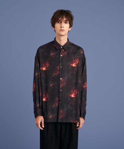 UP START（アップスタート）の「ASSORT PATTERN SHIRTS/アソート総柄シャツ / COSMIC/GRADATION ZEEBRA/GEOMETRIC SHIRTS（シャツ/ブラウス・メンズ・ネイビー/ブラック/ブルー/レッド/オフホワイト・MEDIUM/LARGE）」の5枚目の写真
