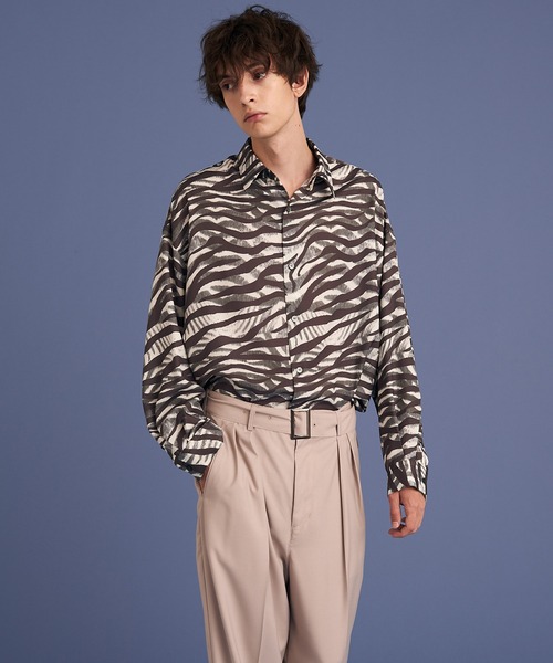 UP START（アップスタート）の「ASSORT PATTERN SHIRTS/アソート総柄シャツ / COSMIC/GRADATION ZEEBRA/GEOMETRIC SHIRTS（シャツ/ブラウス・メンズ・ネイビー/ブラック/ブルー/レッド/オフホワイト・MEDIUM/LARGE）」の6枚目の写真
