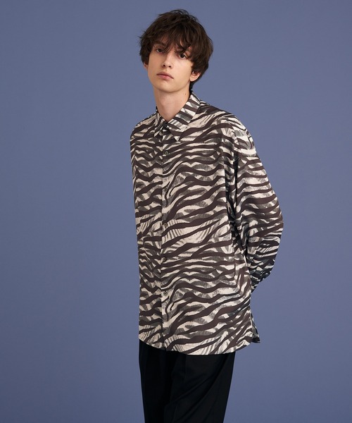UP START（アップスタート）の「ASSORT PATTERN SHIRTS/アソート総柄シャツ / COSMIC/GRADATION ZEEBRA/GEOMETRIC SHIRTS（シャツ/ブラウス・メンズ・ネイビー/ブラック/ブルー/レッド/オフホワイト・MEDIUM/LARGE）」の10枚目の写真