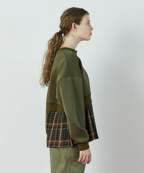 FRAPBOIS（フラボア）の「T/Rプリーツ カットソー（Tシャツ/カットソー・レディース・カーキ/ブラック・1）」の17枚目の写真