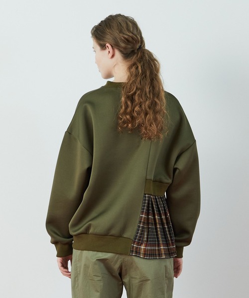 FRAPBOIS（フラボア）の「T/Rプリーツ カットソー（Tシャツ/カットソー・レディース・カーキ/ブラック・1）」の6枚目の写真