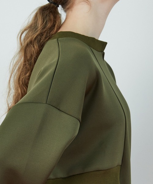 FRAPBOIS（フラボア）の「T/Rプリーツ カットソー（Tシャツ/カットソー・レディース・カーキ/ブラック・1）」の18枚目の写真