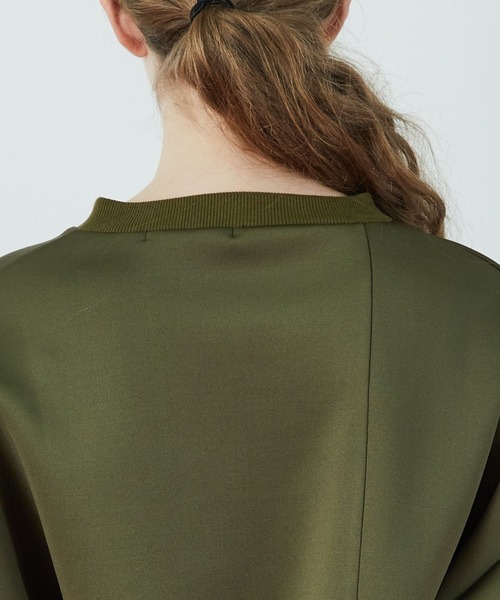 FRAPBOIS（フラボア）の「T/Rプリーツ カットソー（Tシャツ/カットソー・レディース・カーキ/ブラック・1）」の9枚目の写真