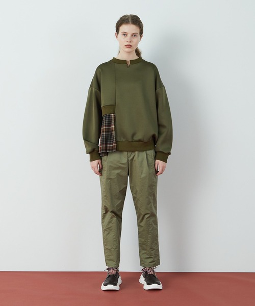 FRAPBOIS（フラボア）の「T/Rプリーツ カットソー（Tシャツ/カットソー・レディース・カーキ/ブラック・1）」の7枚目の写真