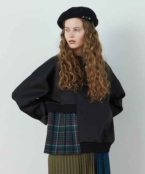 FRAPBOIS（フラボア）の「T/Rプリーツ カットソー（Tシャツ/カットソー・レディース・カーキ/ブラック・1）」の16枚目の写真