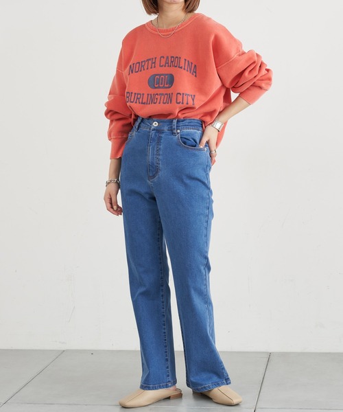 CIAOPANIC TYPY（チャオパニックティピー）の「【TYPYDENIM】あったかフレアパンツ（デニムパンツ・レディース・ブルー/ブラック・SMALL/MEDIUM/LARGE）」の7枚目の写真