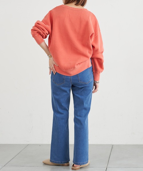 CIAOPANIC TYPY（チャオパニックティピー）の「【TYPYDENIM】あったかフレアパンツ（デニムパンツ・レディース・ブルー/ブラック・SMALL/MEDIUM/LARGE）」の8枚目の写真