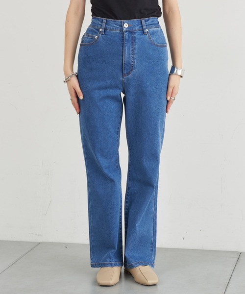 CIAOPANIC TYPY（チャオパニックティピー）の「【TYPYDENIM】あったかフレアパンツ（デニムパンツ・レディース・ブルー/ブラック・SMALL/MEDIUM/LARGE）」の11枚目の写真