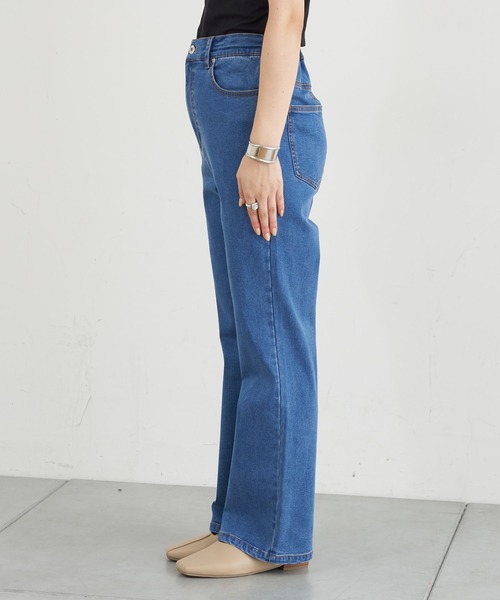 CIAOPANIC TYPY（チャオパニックティピー）の「【TYPYDENIM】あったかフレアパンツ（デニムパンツ・レディース・ブルー/ブラック・SMALL/MEDIUM/LARGE）」の12枚目の写真