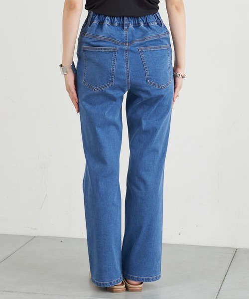 CIAOPANIC TYPY（チャオパニックティピー）の「【TYPYDENIM】あったかフレアパンツ（デニムパンツ・レディース・ブルー/ブラック・SMALL/MEDIUM/LARGE）」の13枚目の写真