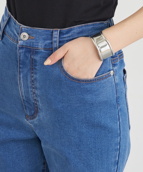 CIAOPANIC TYPY（チャオパニックティピー）の「【TYPYDENIM】あったかフレアパンツ（デニムパンツ・レディース・ブルー/ブラック・SMALL/MEDIUM/LARGE）」の16枚目の写真