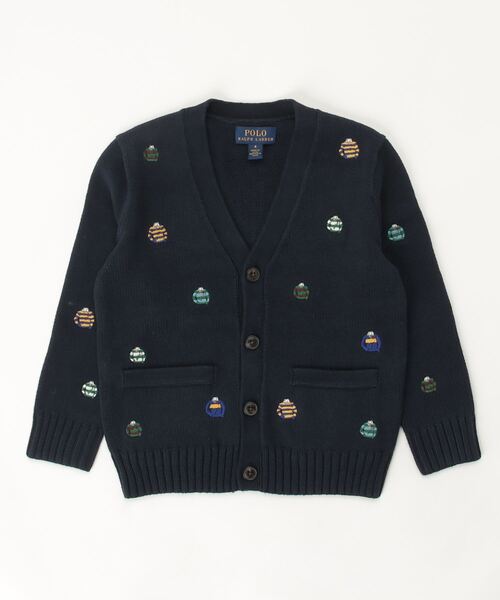 POLO RALPH LAUREN CHILDRENSWEAR(ポロ ラルフ ローレン チルドレンズウェア)の「ラグビーエンブロイダード コットン カーディガン(カーディガン/ボレロ・キッズ・ブルー・4/6/7)」の2枚目の写真
