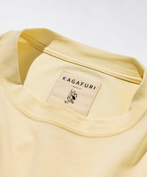 KAGAFURI KAMAKURA(カガフリカマクラ)の「KAGAFURI KAMAKURA(カガフリ カマクラ)KOOK立体刺繍レイヤードTシャツ(Tシャツ/カットソー・メンズ・オフホワイト/ブルー/ダークグレー・M/L)」の6枚目の写真