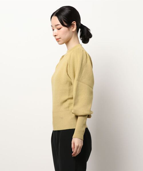 KOBE LETTUCE(コウベレタス)の「ボリュームスリーブニットトップス(ニット/セーター・レディース・ブルー/グレイッシュベージュ/イエロー/ピンク/ブラック/ブラウン/アイボリー/ベージュ系その他/グリーン系その他/ラベンダー/グレー・FREE)」の12枚目の写真