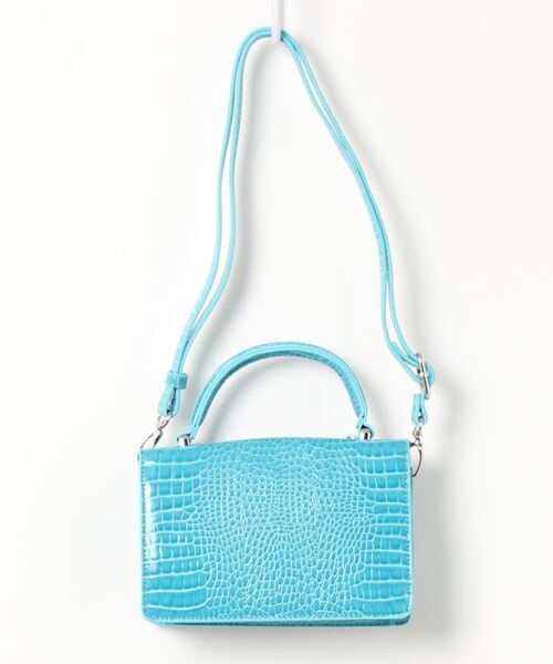 プレゼントに X-girl FAUX CROC 2WAY MINI BAG 差し色に X-girl（エックスガール）の「【X-girl /エックスガール】 FAUX