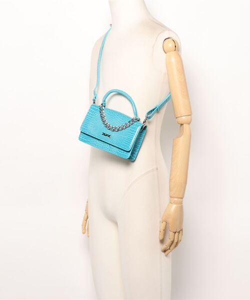 プレゼントに X-girl FAUX CROC 2WAY MINI BAG 差し色に X-girl（エックスガール）の「【X-girl /エックスガール】 FAUX