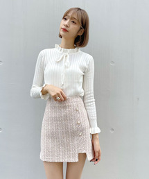 titty＆Co. PETIT | 【titty&Co.PETIT】ラメチェックパールスカパン(スカート)