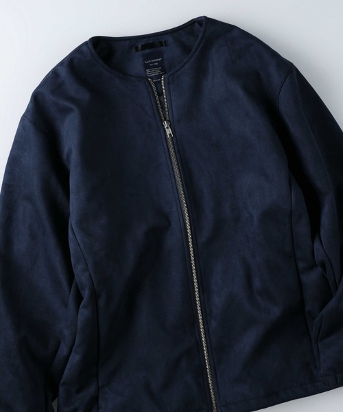 BACK NUMBER（バックナンバー）の「【BACK NUMBER】フェイクスウェードブルゾン（ブルゾン・メンズ・ネイビー/ライトベージュ・M/L/XL）」の13枚目の写真