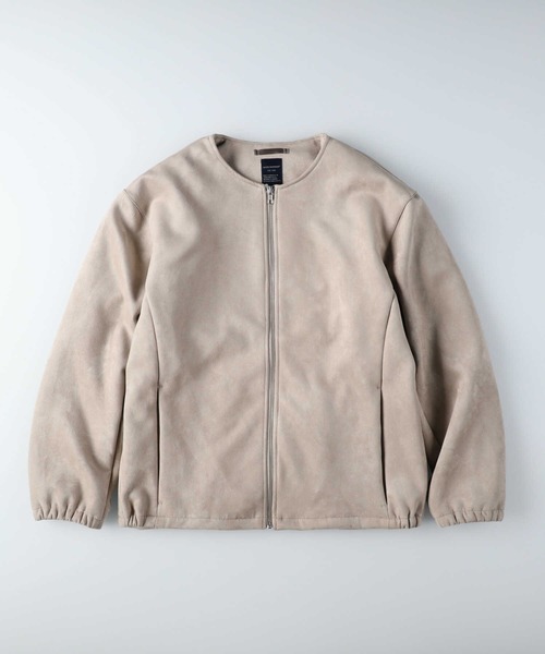 BACK NUMBER（バックナンバー）の「【BACK NUMBER】フェイクスウェードブルゾン（ブルゾン・メンズ・ネイビー/ライトベージュ・M/L/XL）」の7枚目の写真