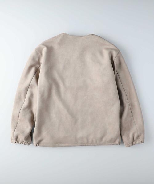 BACK NUMBER（バックナンバー）の「【BACK NUMBER】フェイクスウェードブルゾン（ブルゾン・メンズ・ネイビー/ライトベージュ・M/L/XL）」の8枚目の写真