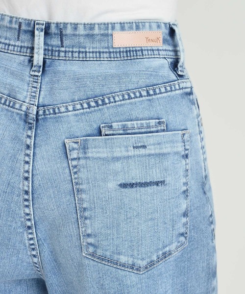 YANUK（ヤヌーク）の「【YANUK/ヤヌーク】ボーイズストレートデニムパンツ LEA (レア)（デニムパンツ・レディース・サックスブルー・23inch/21inch/27inch/26inch/24inch/22inch/25inch）」の11枚目の写真