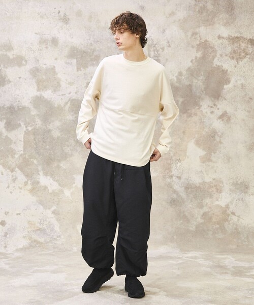 PUBLIC TOKYO（パブリックトウキョウ）の「ポリカルゼバルーンワイドカーゴパンツ（カーゴパンツ・メンズ・ブラック/ベージュ・1/2）」の20枚目の写真