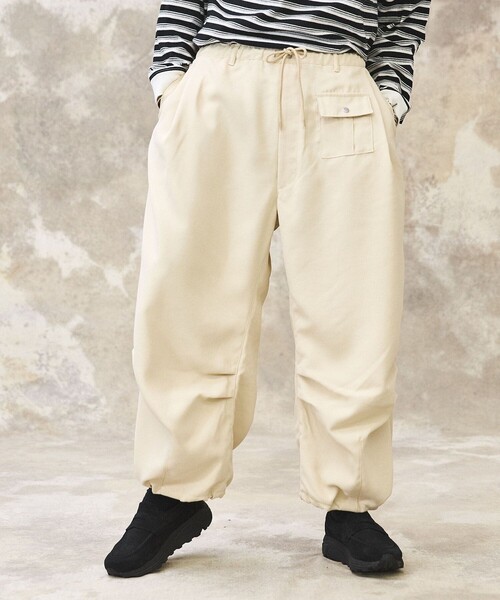 PUBLIC TOKYO（パブリックトウキョウ）の「ポリカルゼバルーンワイドカーゴパンツ（カーゴパンツ・メンズ・ブラック/ベージュ・1/2）」の11枚目の写真