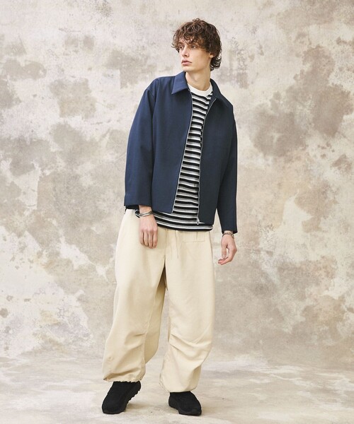 PUBLIC TOKYO（パブリックトウキョウ）の「ポリカルゼバルーンワイドカーゴパンツ（カーゴパンツ・メンズ・ブラック/ベージュ・1/2）」の5枚目の写真