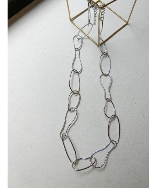 ulu(ウル)の「Oval design nuance chain Necklace(ネックレス・レディース・シルバー・FREE)」の3枚目の写真