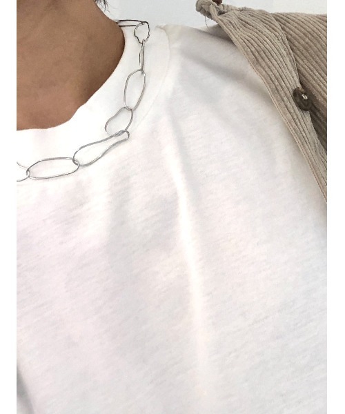 ulu(ウル)の「Oval design nuance chain Necklace(ネックレス・レディース・シルバー・FREE)」の4枚目の写真