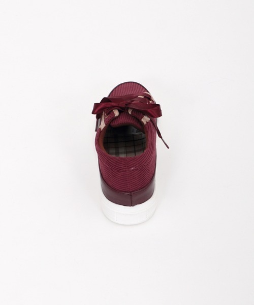 axes femme（アクシーズファム）の「コーデュロイスニーカー（スニーカー・レディース・ブラック/ワイン/ベージュ・LARGE/MEDIUM）」の5枚目の写真
