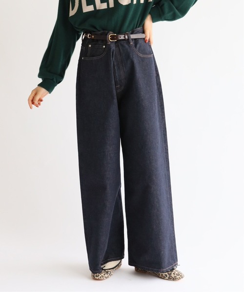 FRAMeWORK baggyデニムパンツ FRAMeWORK（フレームワーク）の「BIGサイズ デニムパンツ